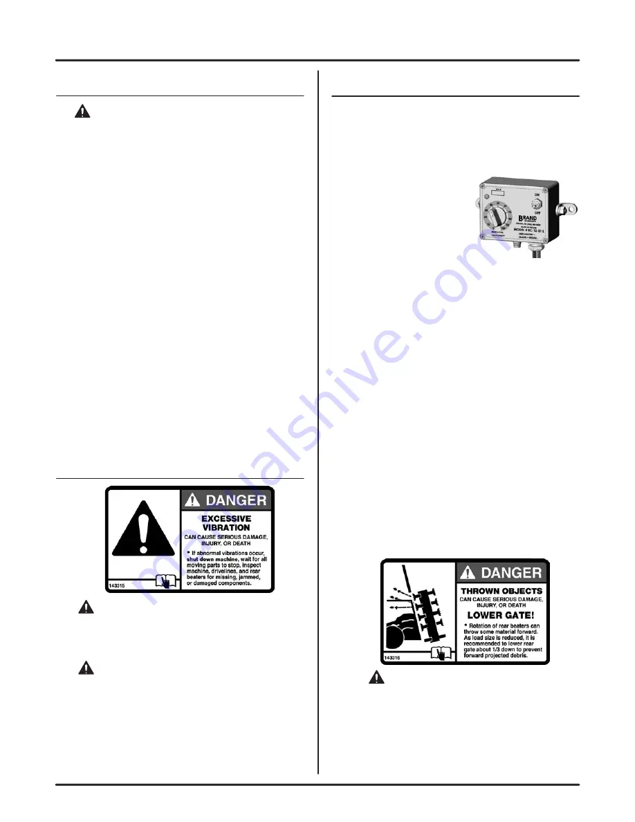 Degelman M28 Operator'S & Parts Manual Download Page 11