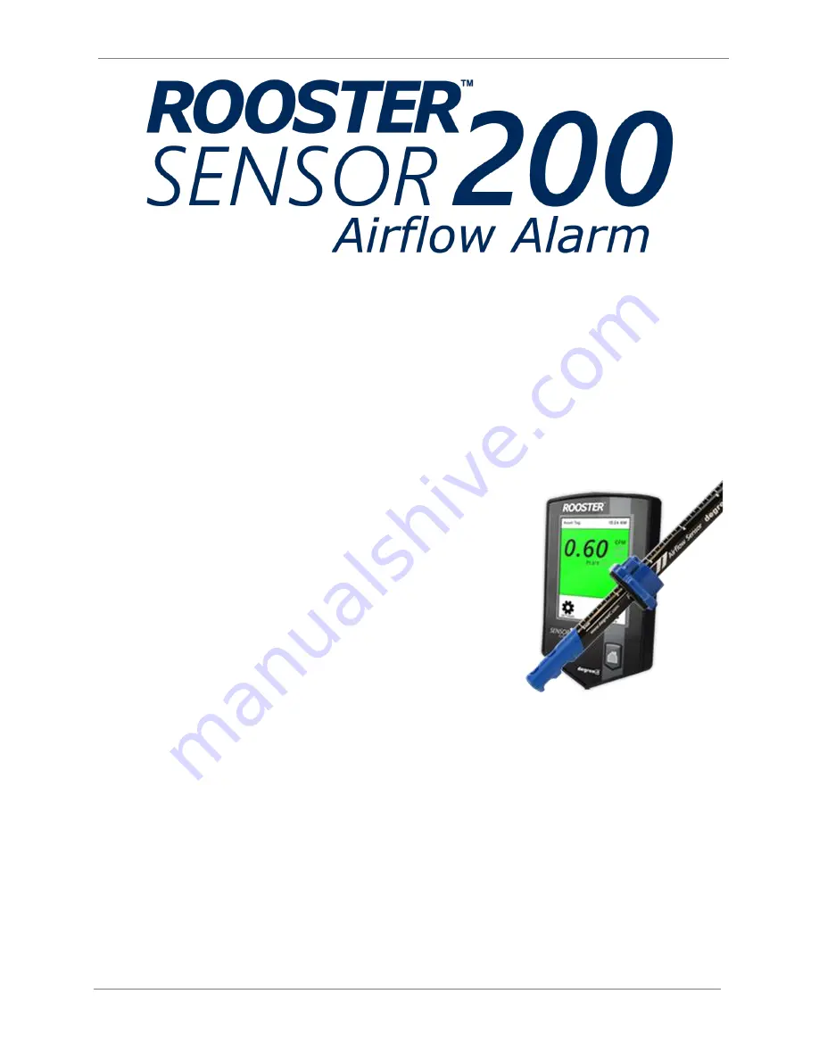 DEGREE CONTROLS Rooster Sensor200 Скачать руководство пользователя страница 1