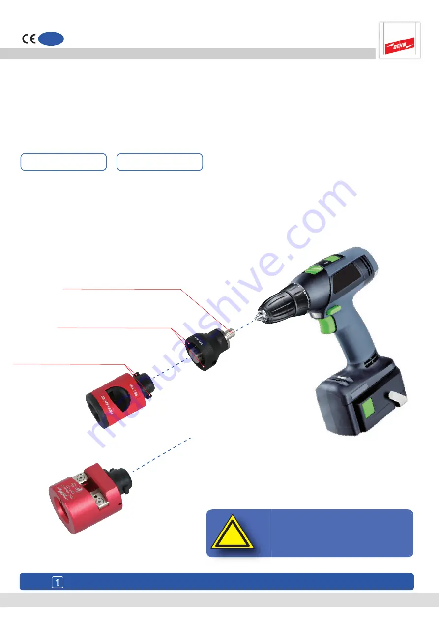 dehn HVI head holder Instruction Leaflet Download Page 2