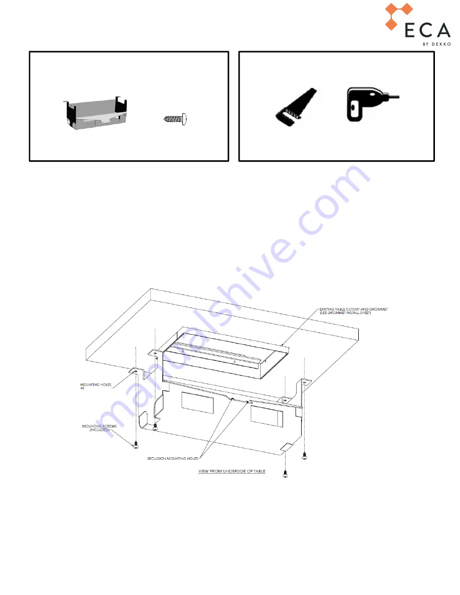 Dekko ECA Hide It Installation Download Page 1