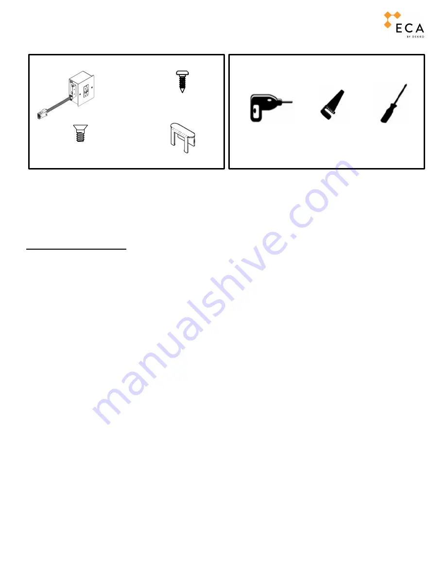 Dekko ECA STO-WAY Installation Manual Download Page 1