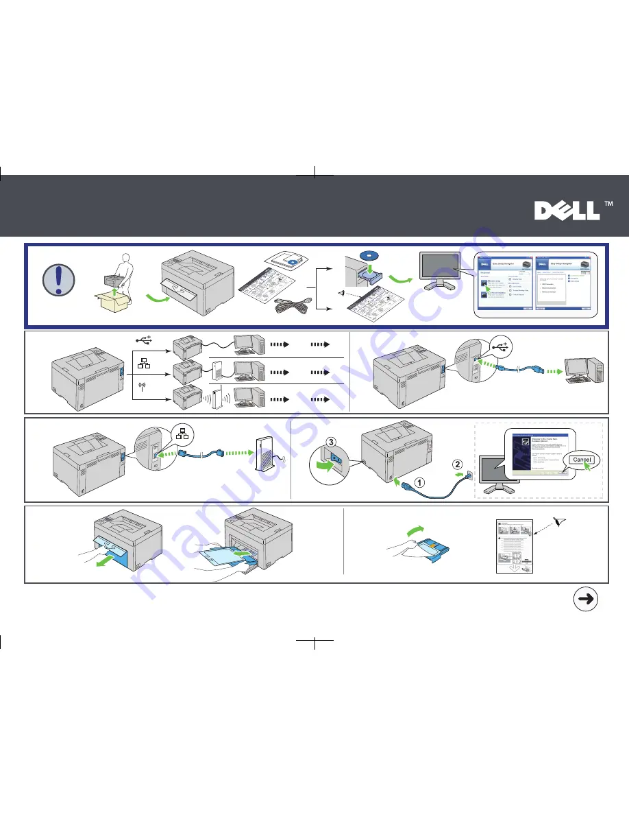 Dell 1350 Color Quick Installation Manual Download Page 1