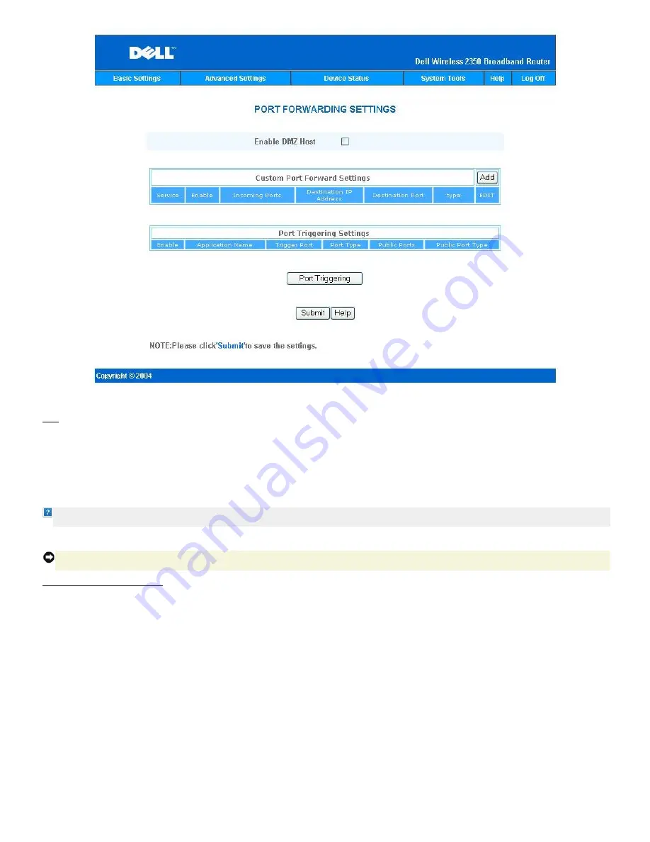 Dell 2350 - Wireless WLAN Broadband Router User Manual Download Page 165