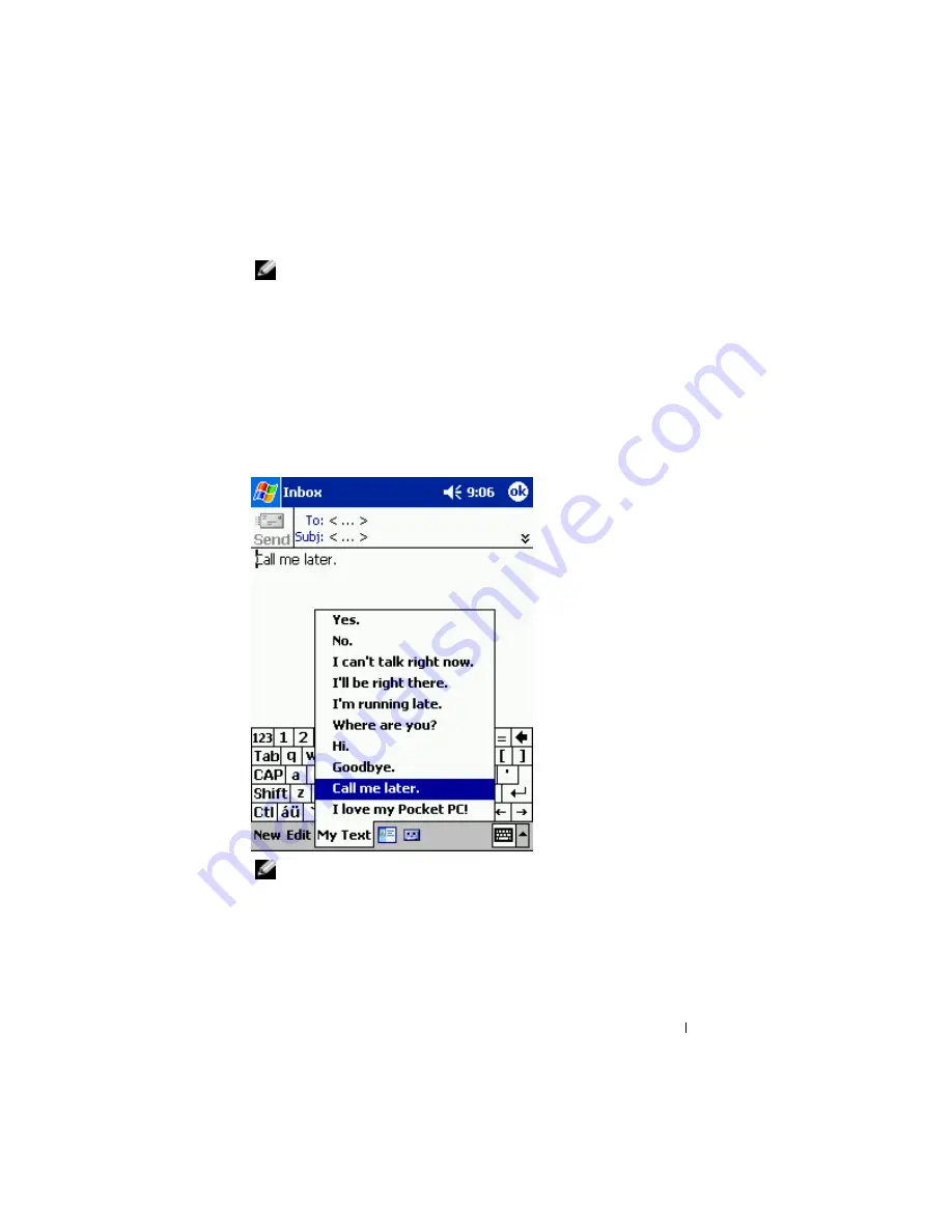 Dell 3001YR2 - Axim X3 - Win Mobile User Manual Download Page 51