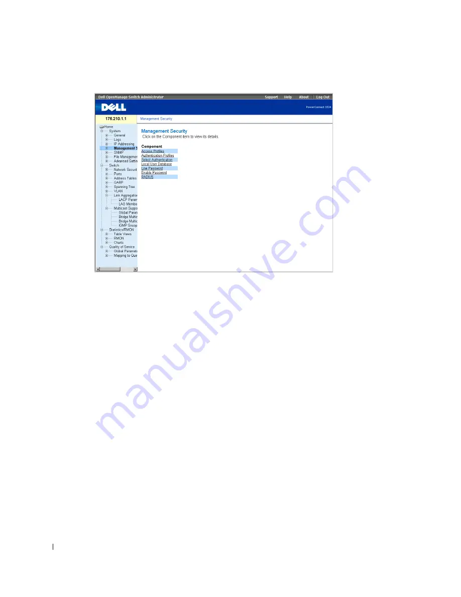 Dell 3348 - PowerConnect Switch - Stackable User Manual Download Page 140