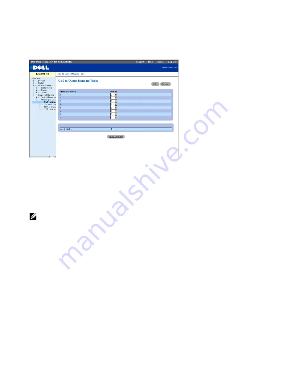 Dell 3348 - PowerConnect Switch - Stackable User Manual Download Page 347