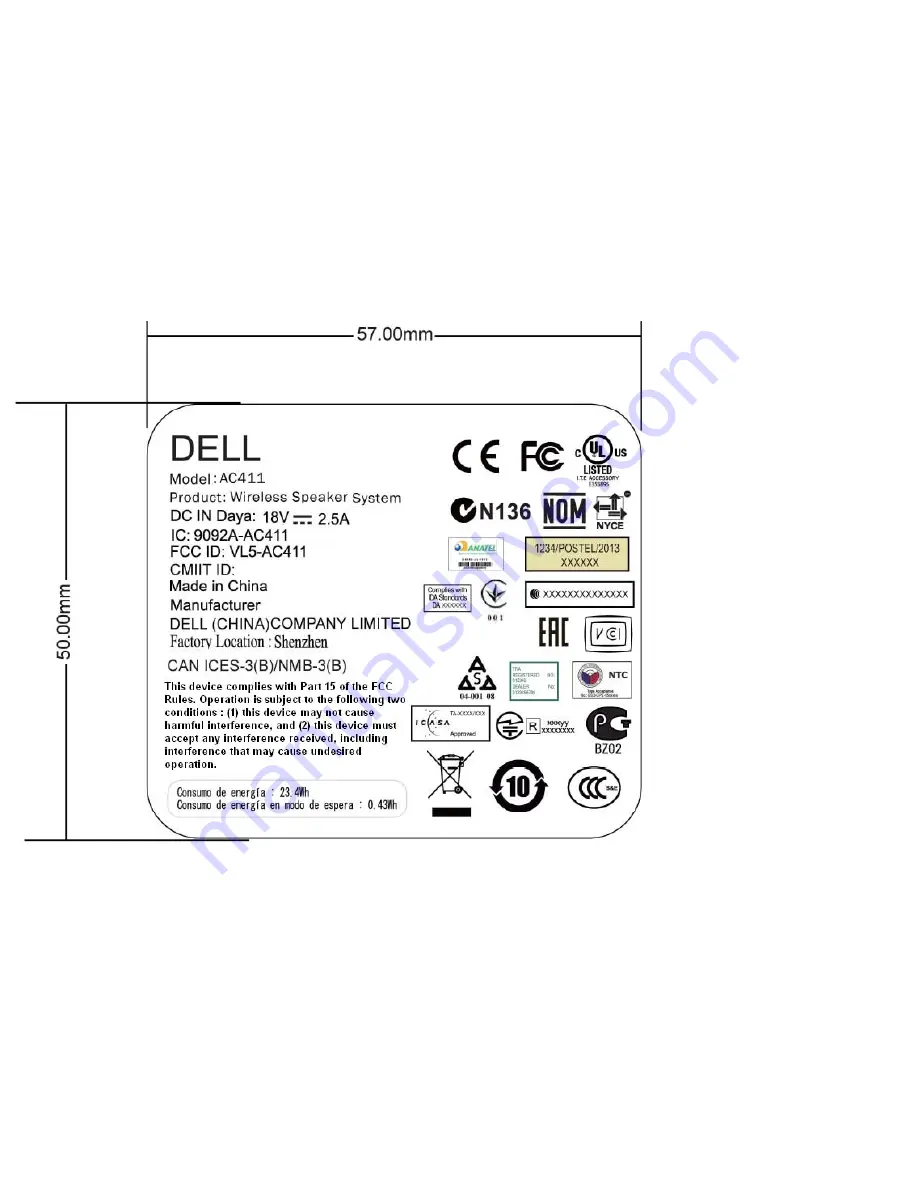 Dell AC411 User Manual Download Page 17