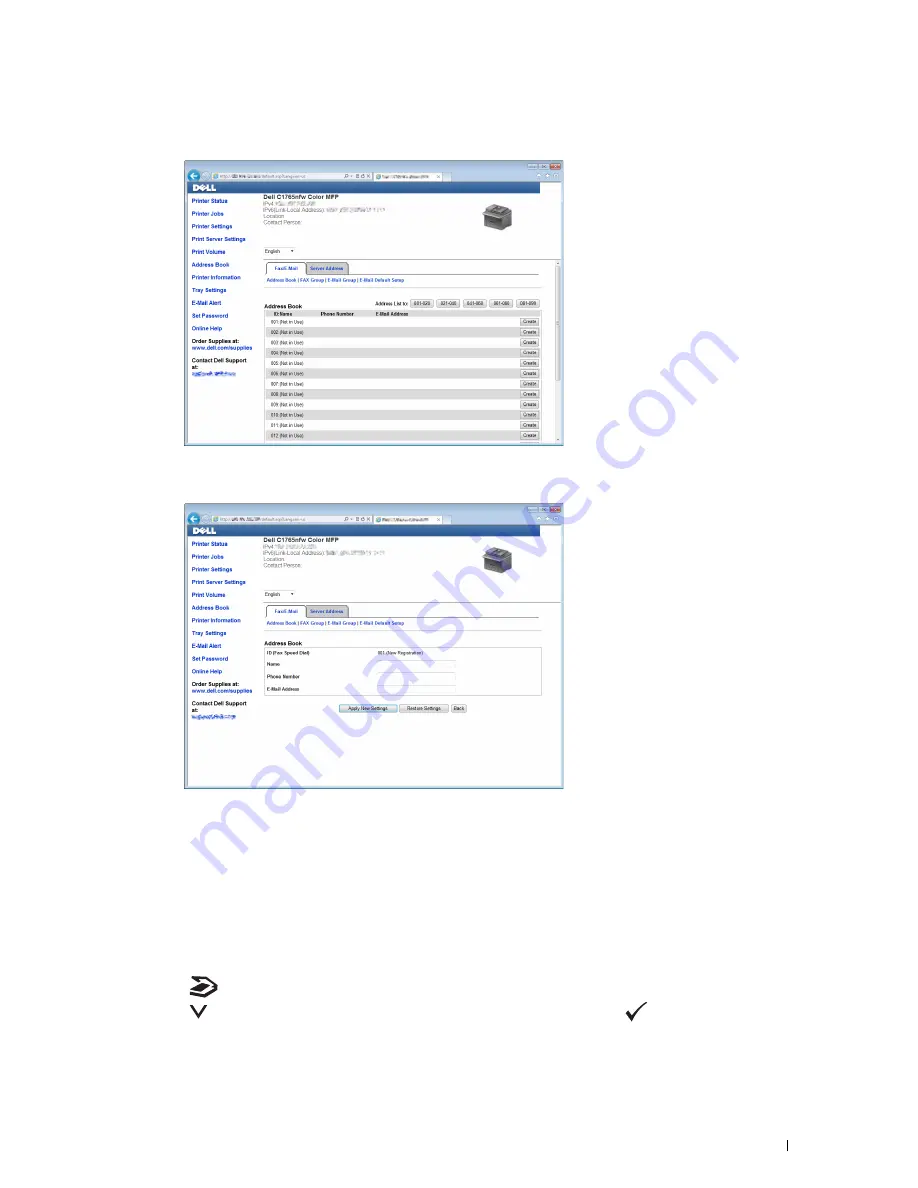 Dell C1765nf Color Laser User Manual Download Page 273