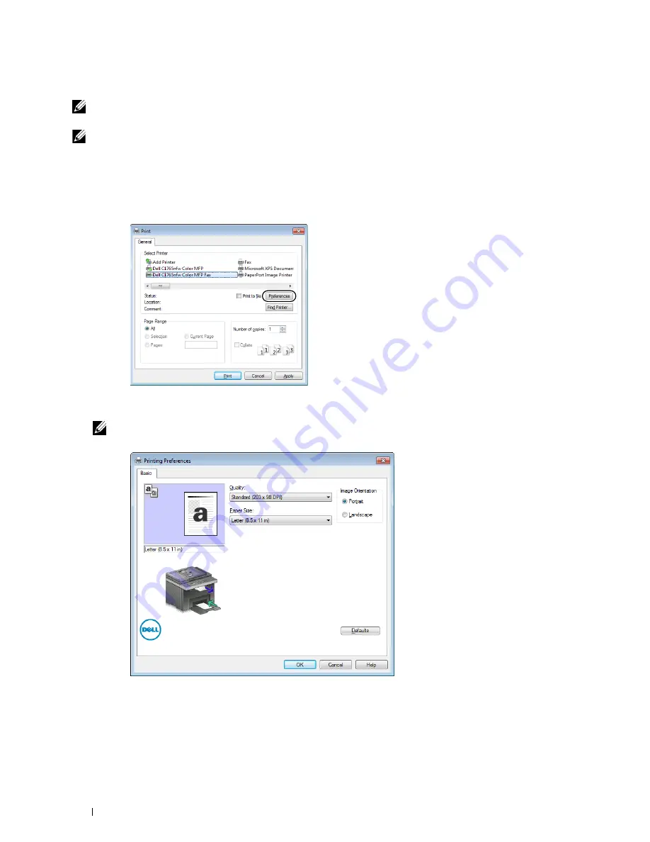 Dell C1765nf Color Laser User Manual Download Page 286