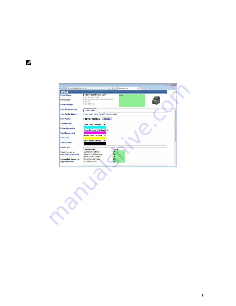 Dell C3765dnf Color Laser User Manual Download Page 137