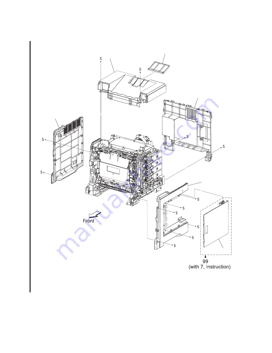 Dell Color Laser Printer 2130cn Service Manual Download Page 727