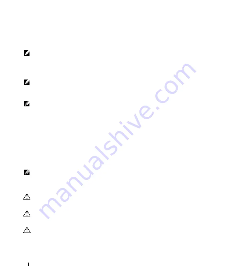 Dell D420 - Latitude Notebook Computer Quick Reference Manual Download Page 62