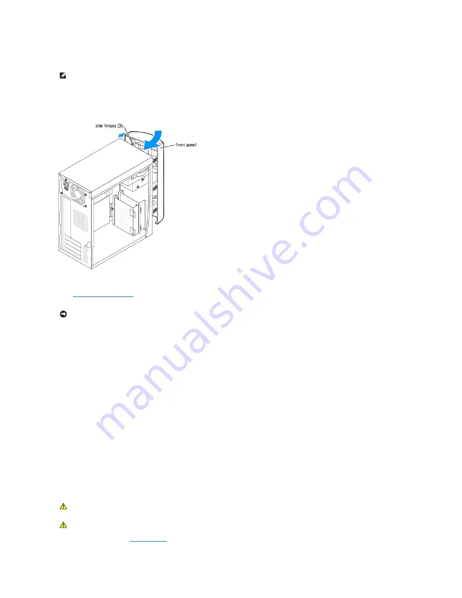 Dell Dimension 4600 Series Service Manual Download Page 21