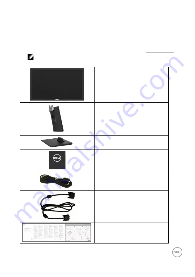 Dell E1916HVf Скачать руководство пользователя страница 5