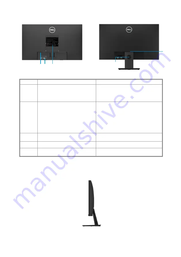 Dell E1920H Скачать руководство пользователя страница 8