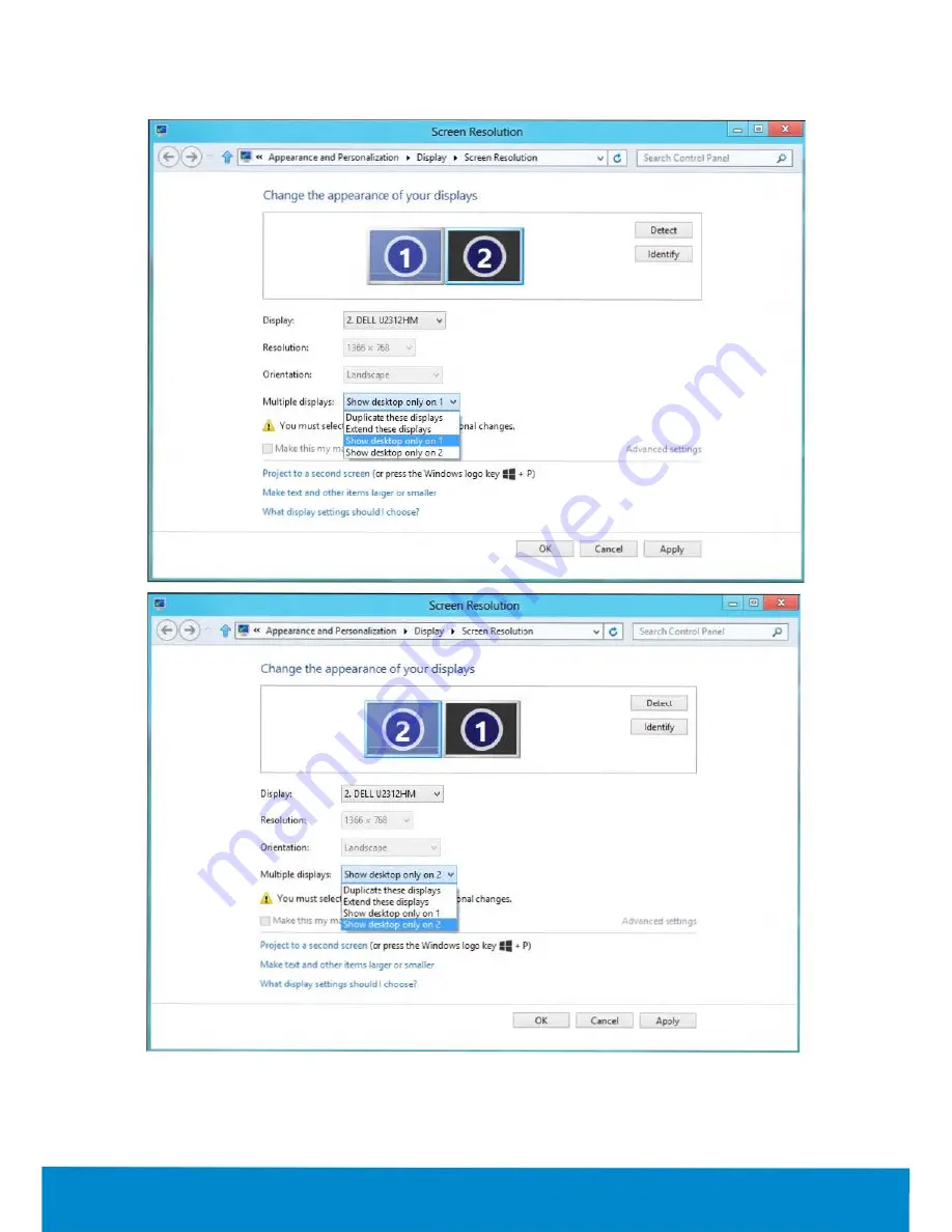 Dell E2214H Скачать руководство пользователя страница 70