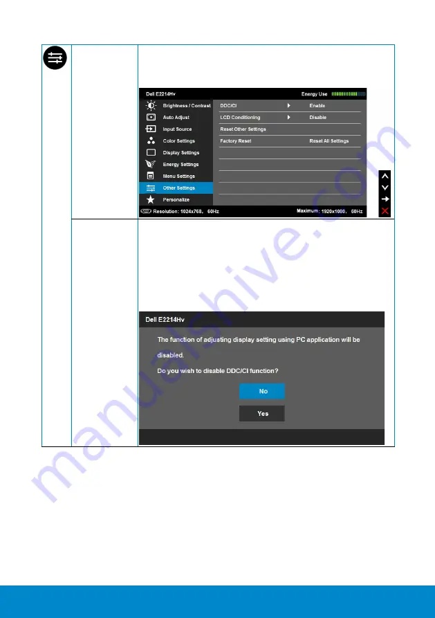 Dell E2214Hv User Manual Download Page 38