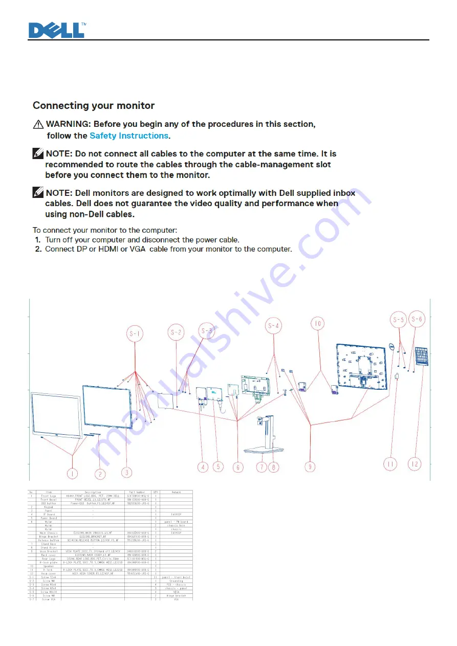 Dell E2222HS Скачать руководство пользователя страница 4