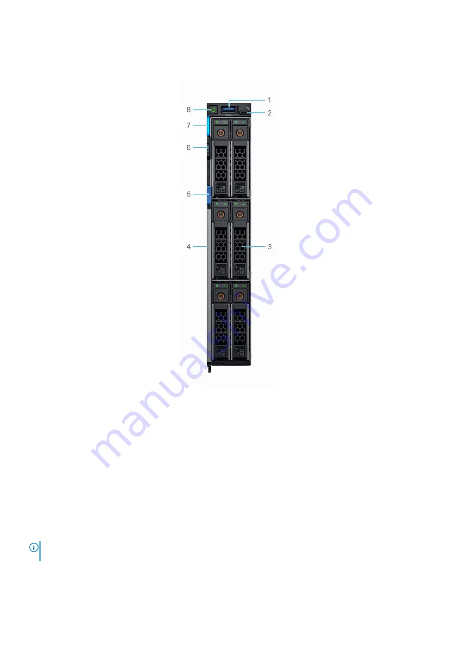 Dell EMC PowerEdge MX740c Installation And Service Manual Download Page 8