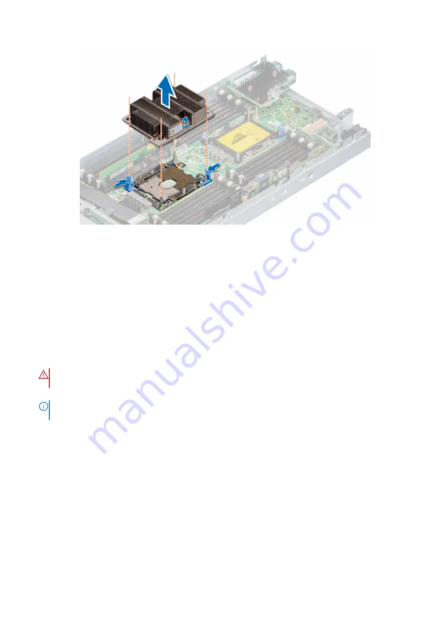 Dell EMC PowerEdge MX740c Installation And Service Manual Download Page 56