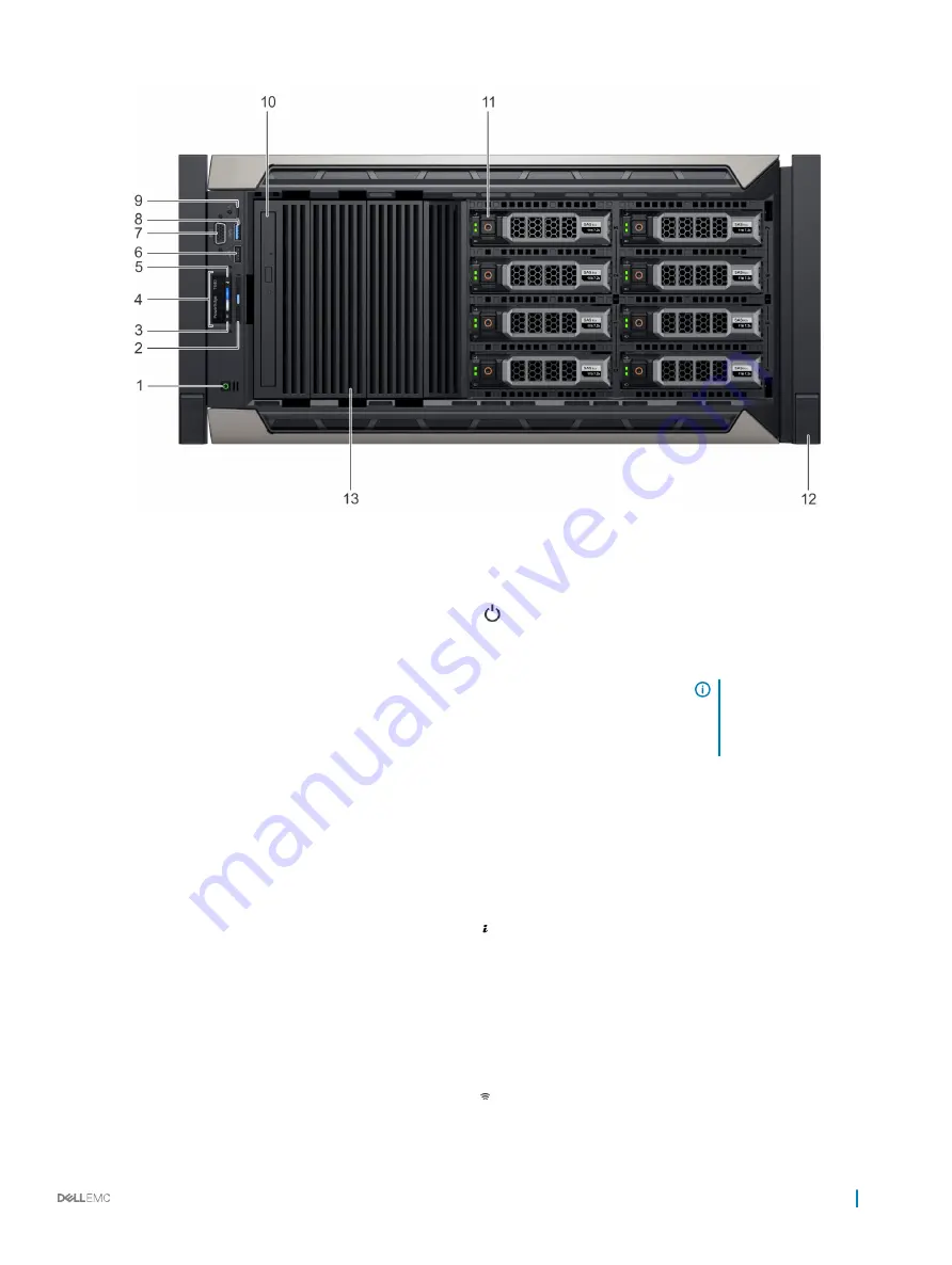 Dell EMC PowerEdge T640 Installation And Service Manual Download Page 13