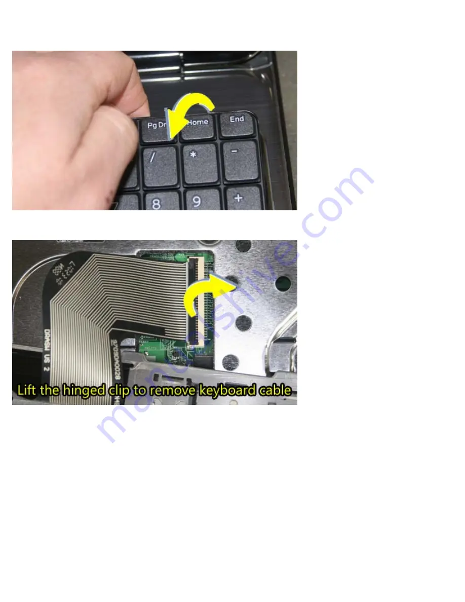 Dell Inspiron 15R N5010 Keyboard Removal Manual Download Page 3