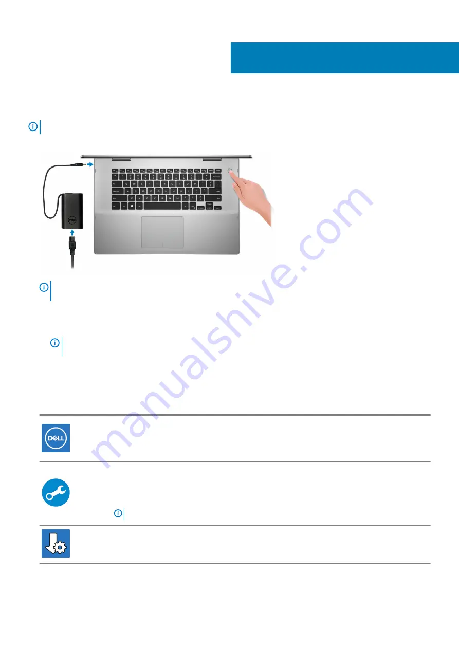 Dell Inspiron 5591 2n1 Setup And Specifications Download Page 4