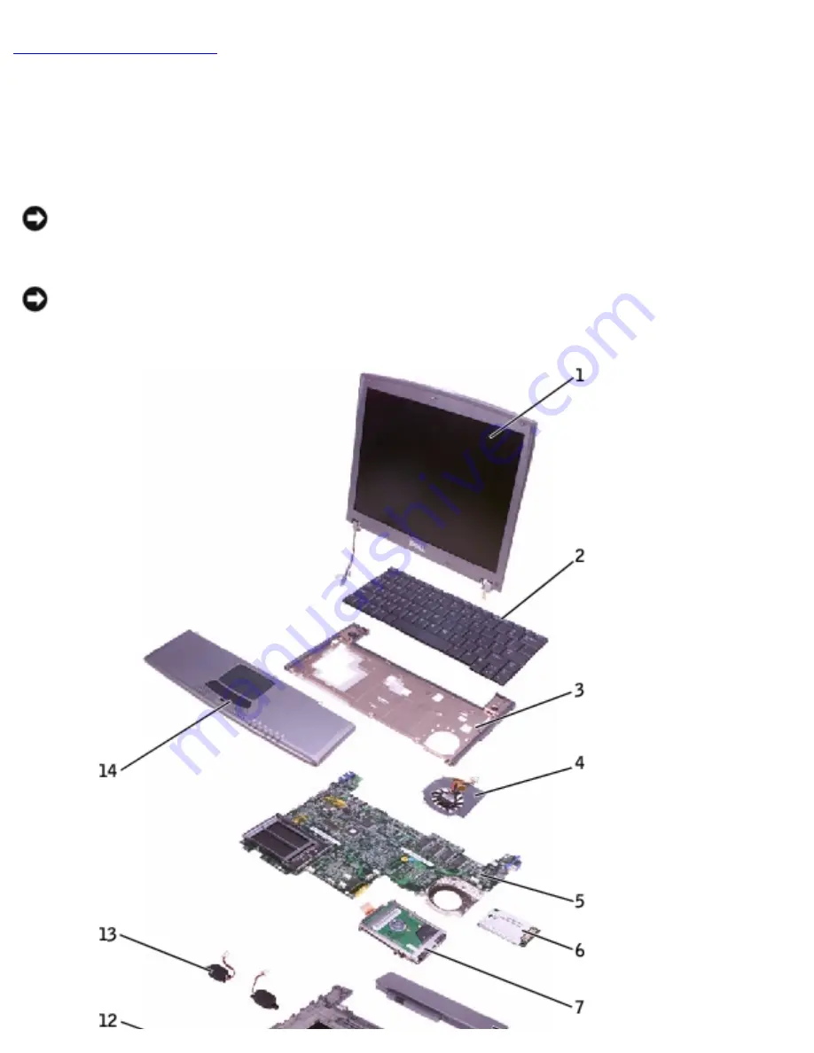 Dell Inspiron X200 Service Manual Download Page 9