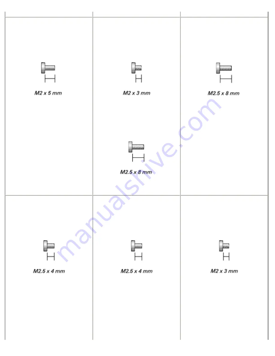 Dell Latitude D500 Service Manual Download Page 8