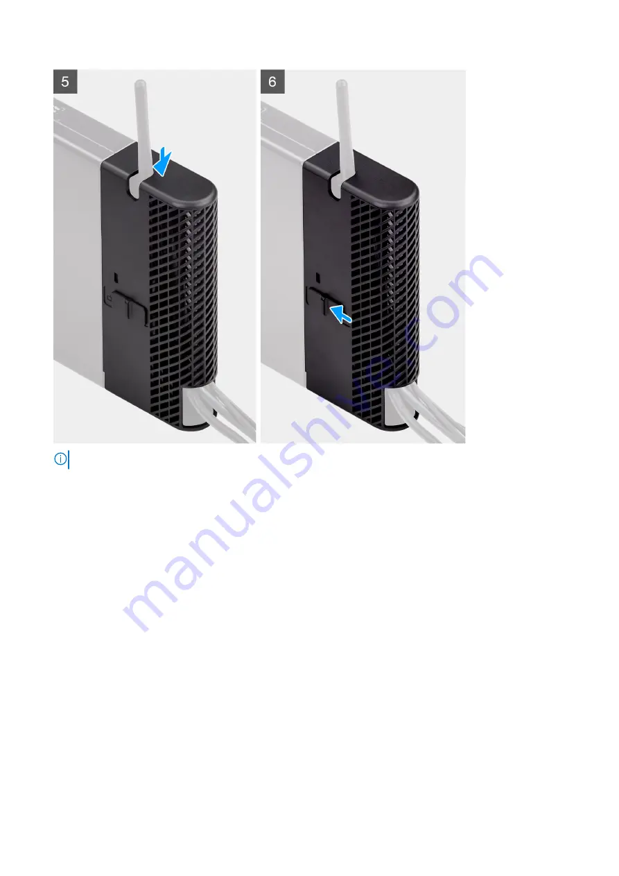 Dell OptiPlex 5090 Micro Form Factor Cable Cover Install Manual Download Page 8