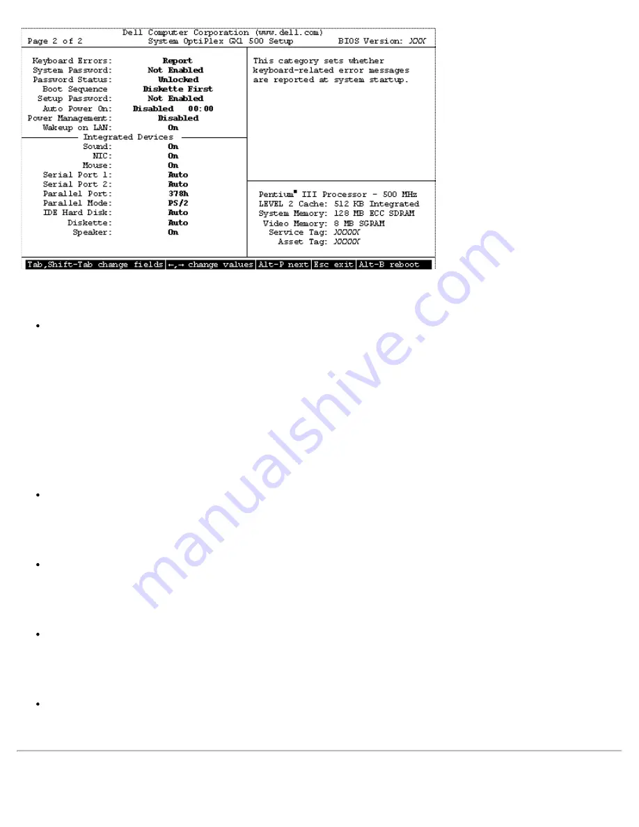 Dell OptiPlex GX1 User Manual Download Page 26