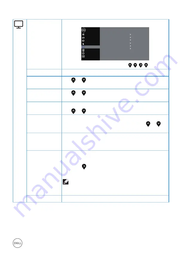 Dell P2018H User Manual Download Page 42