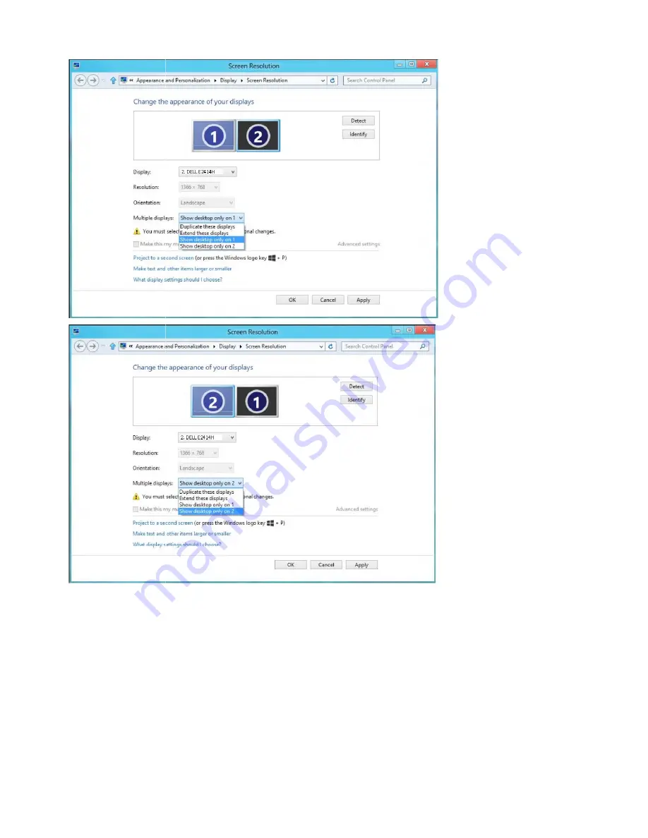 Dell P2314T User Manual Download Page 52