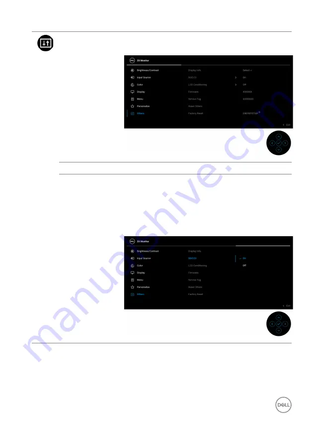 Dell P2422HE Скачать руководство пользователя страница 57