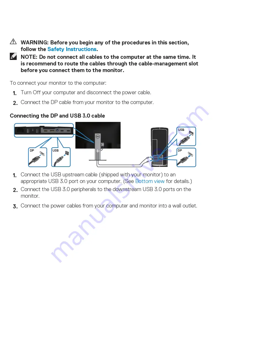 Dell P2720D Скачать руководство пользователя страница 11