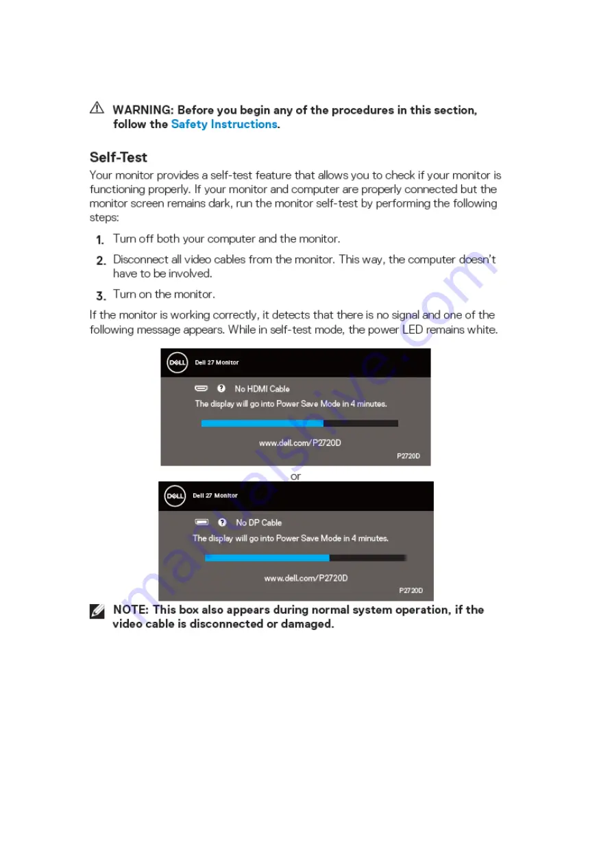 Dell P2720D Service Manual Download Page 19