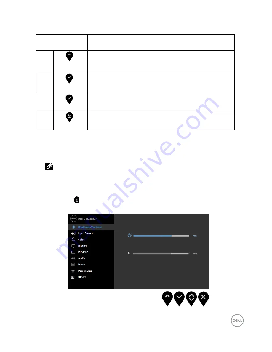 Dell P3418HW User Manual Download Page 33