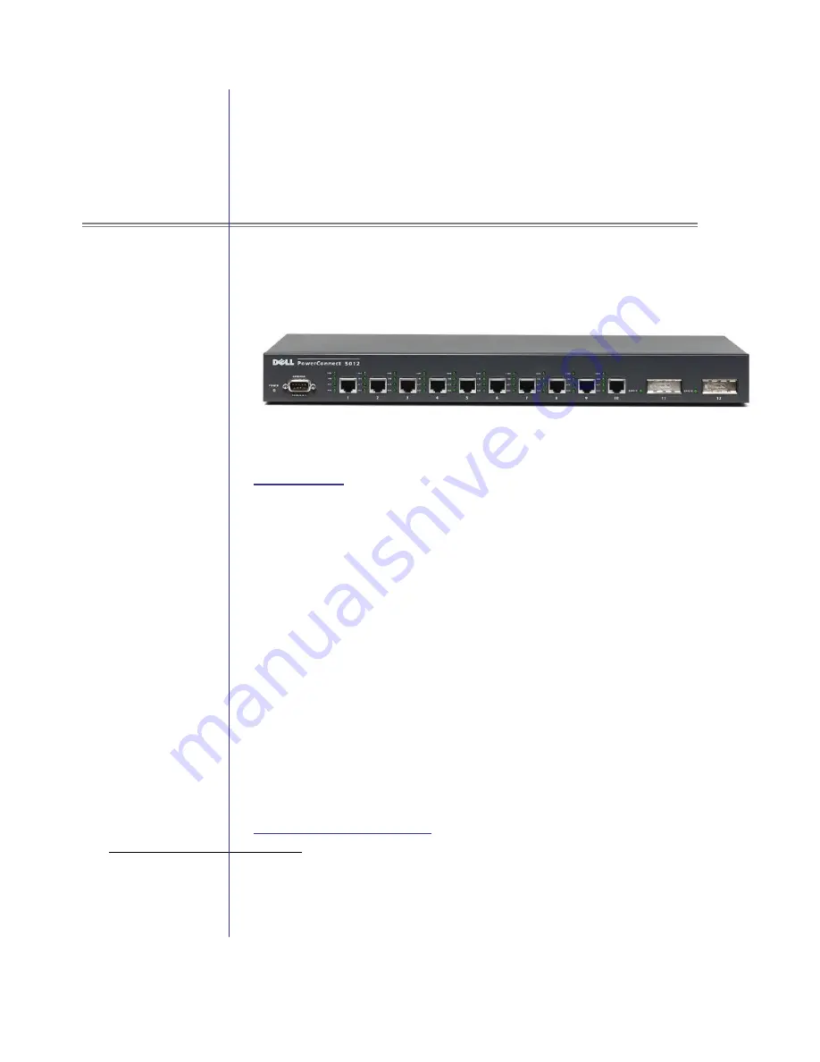 Dell PowerConnect 5012 Information Manual Download Page 1