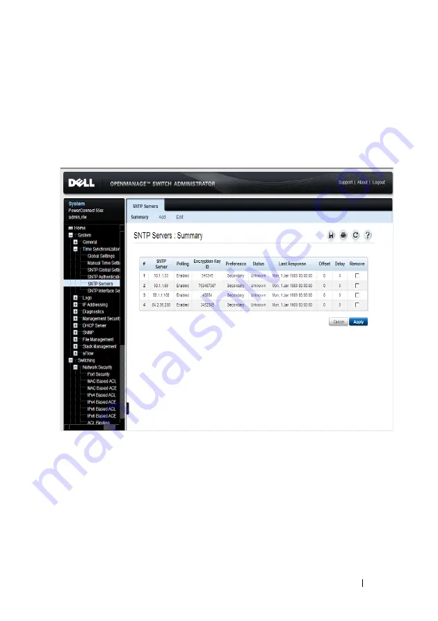 Dell PowerConnect 5500 Series System User'S Manual Download Page 187