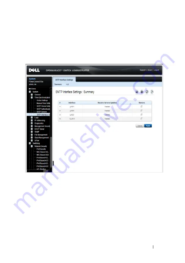 Dell PowerConnect 5500 Series System User'S Manual Download Page 191