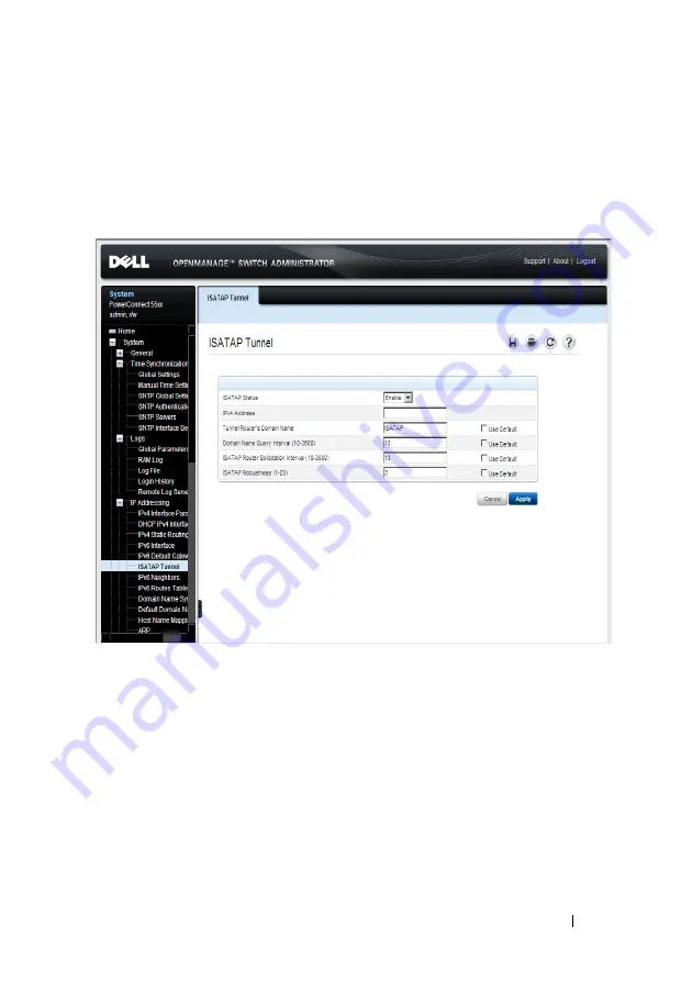 Dell PowerConnect 5500 Series System User'S Manual Download Page 231