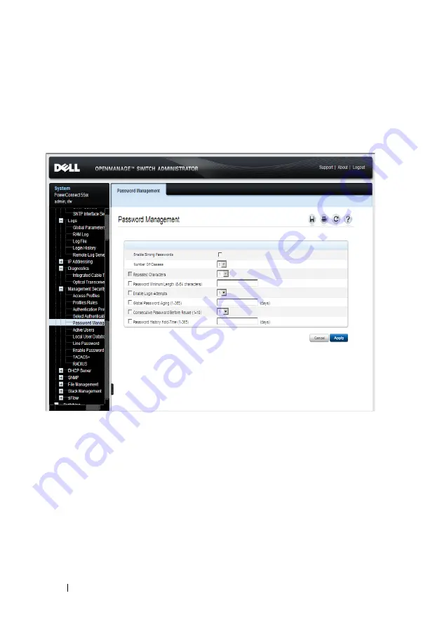 Dell PowerConnect 5500 Series System User'S Manual Download Page 288