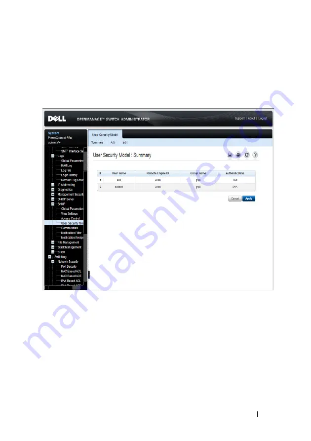 Dell PowerConnect 5500 Series System User'S Manual Download Page 325