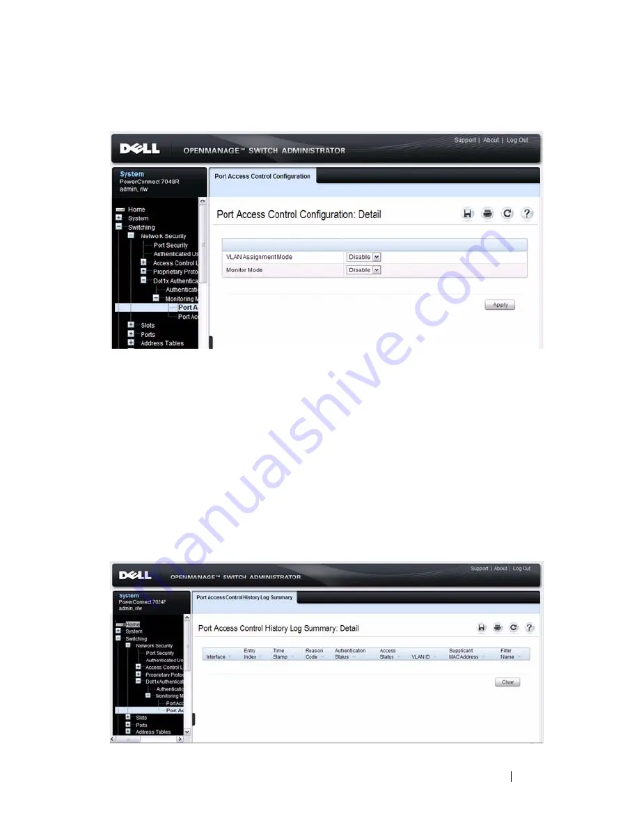 Dell PowerConnect 7024 Manual Download Page 519