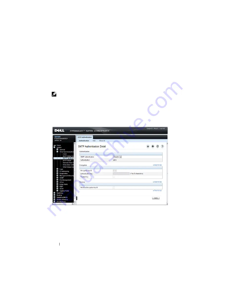 Dell PowerConnect 8024 User Configuration Manual Download Page 250