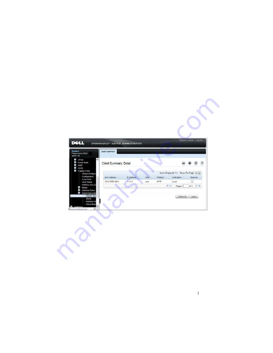 Dell PowerConnect 8024 User Configuration Manual Download Page 437