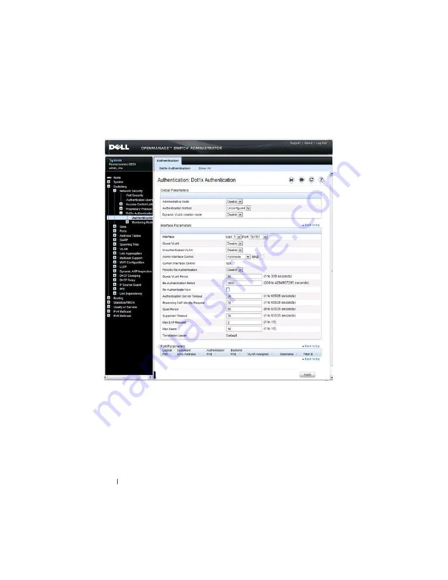 Dell PowerConnect 8024 User Configuration Manual Download Page 480