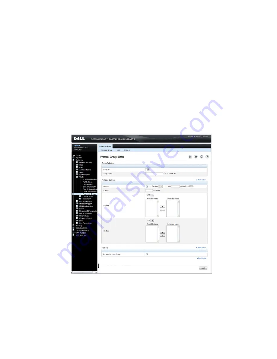 Dell PowerConnect 8024 User Configuration Manual Download Page 581