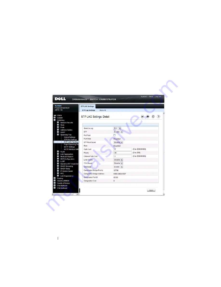 Dell PowerConnect 8024 User Configuration Manual Download Page 634