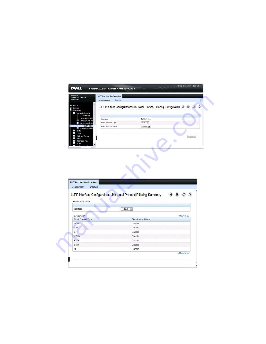 Dell PowerConnect 8024 User Configuration Manual Download Page 689